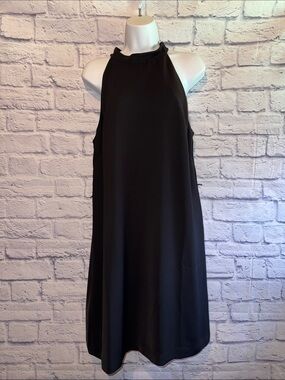 White House Black Market Black Halter Midi Dress